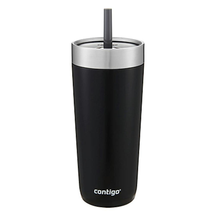 Luxe Stainless Steel Travel Tumbler with Spill-Proof Lid and Straw, 18oz ·1