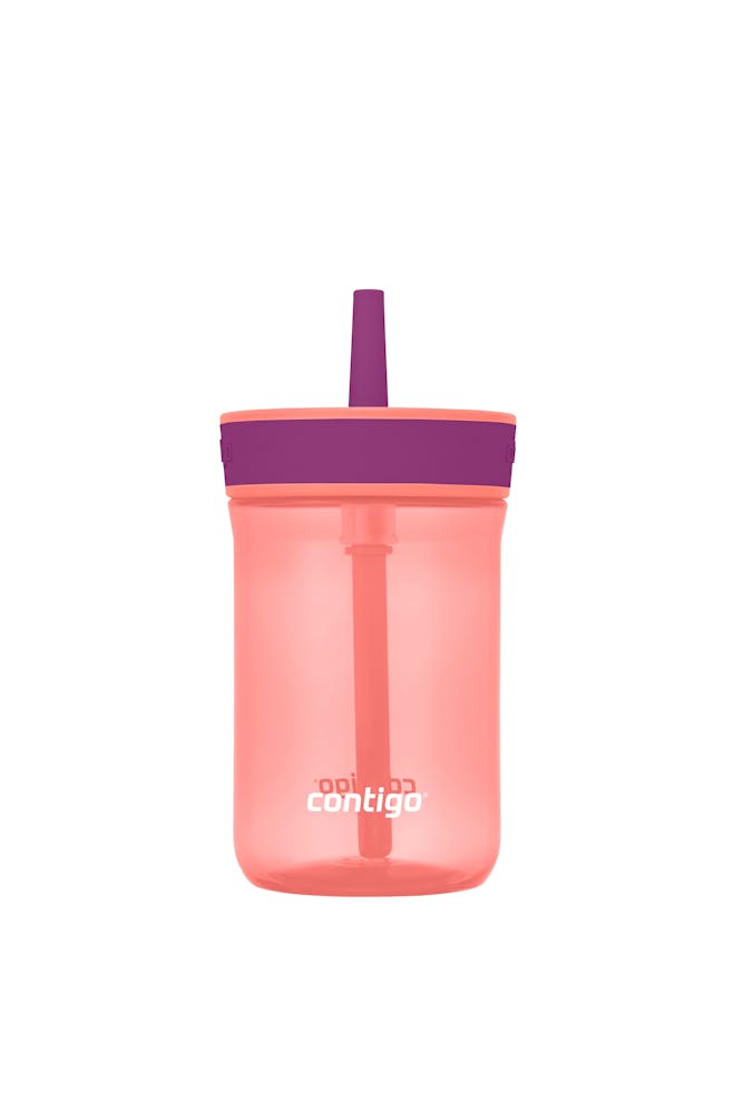 Contigo® Kids’ Leighton Straw Tumbler with Spill-Proof Leak-Proof Lid, 14oz ·C