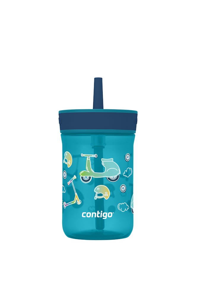 Contigo® Kids’ Leighton Straw Tumbler with Spill-Proof Leak-Proof Lid, 14oz ※