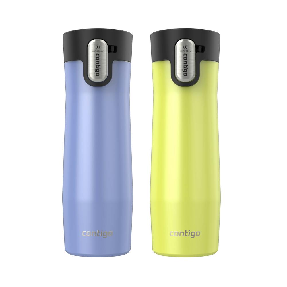 Contigo® AUTOSEAL® West Loop Vacuum-Insulated Stainless Steel Travel Mug with Easy-Clean Lid, 20 oz, 2-Pack ✓