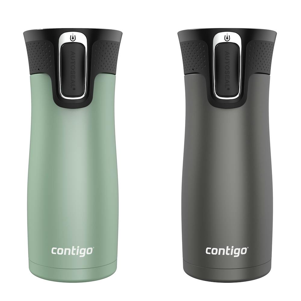 Contigo® West Loop 2.0 Leak-Proof Spill-Proof Insulated Stainless Steel Travel Mug, 16oz., 2 Pack ·C