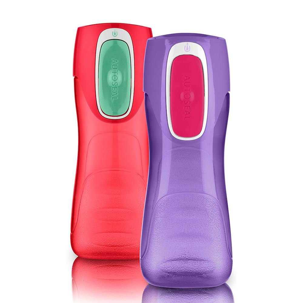 Contigo® Trekker Kids Water Bottle with AUTOSEAL® Lid, 14oz, 2-Pack ·B
