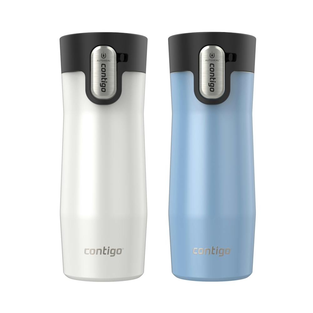 Contigo® AUTOSEAL® West Loop Vacuum-Insulated Stainless Steel Travel Mug with Easy-Clean Lid, 16 oz, 2-Pack ♡