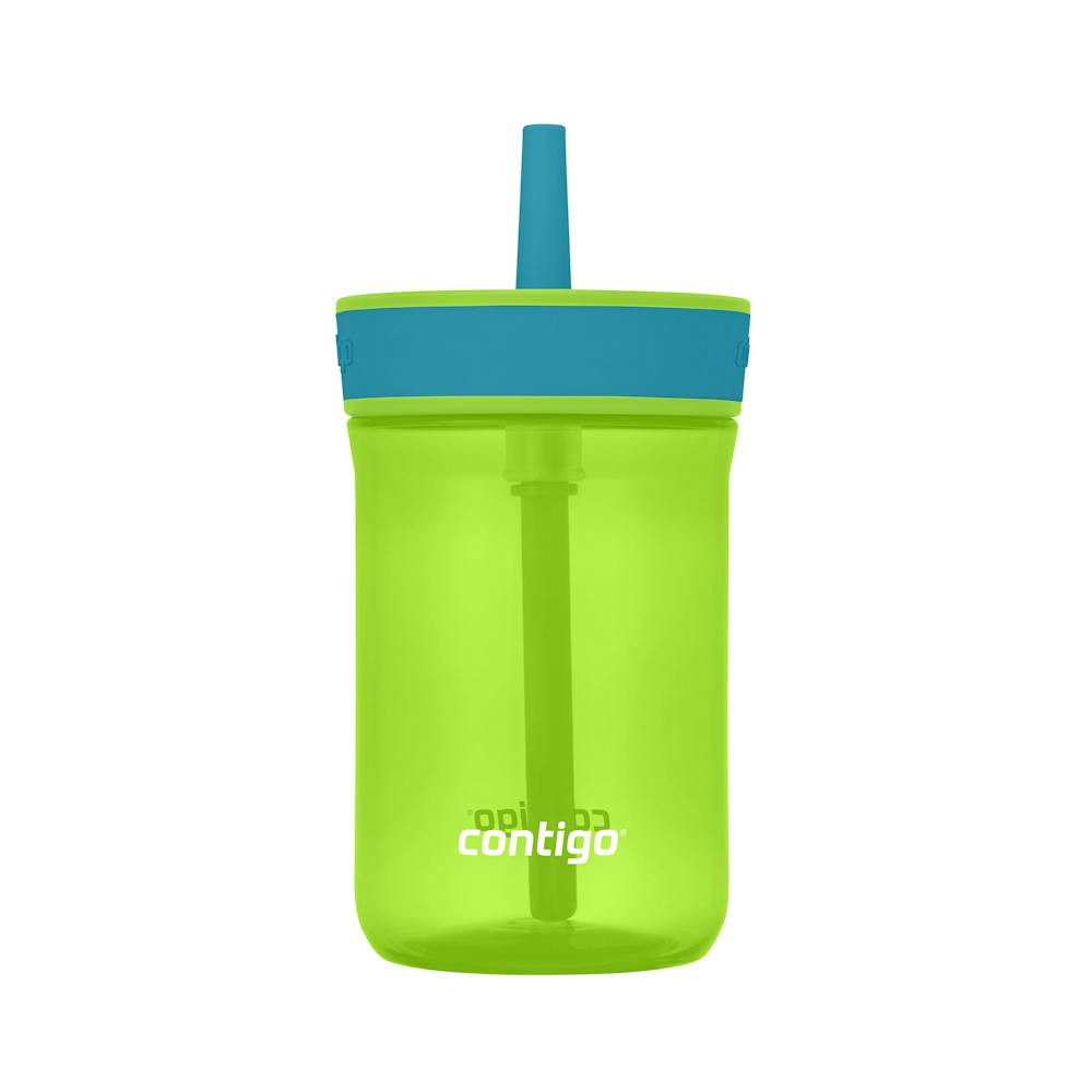 Contigo® Kids’ Leighton Straw Tumbler with Spill-Proof Leak-Proof Lid, 14oz ·A